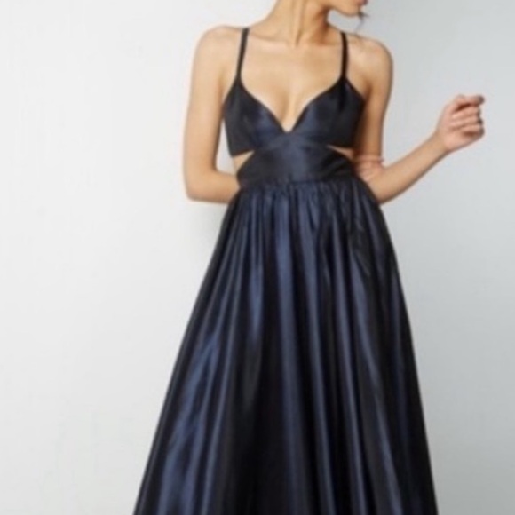 NEW Fame and Partners Queen of Peace Navy Blue Dress Size 8 - Picture 2 of 5